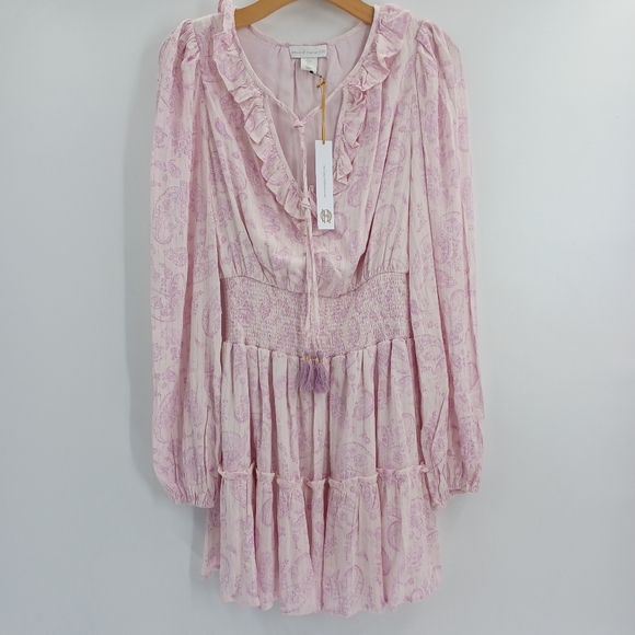 House of Harlow 1960 Liliac Paisley Mini Dress - Picture 8 of 9